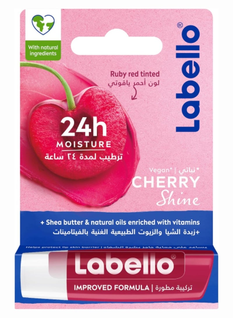 Cherry Shine Lip Balm with Ruby Red Tint & 24H Moisture – 4.8g